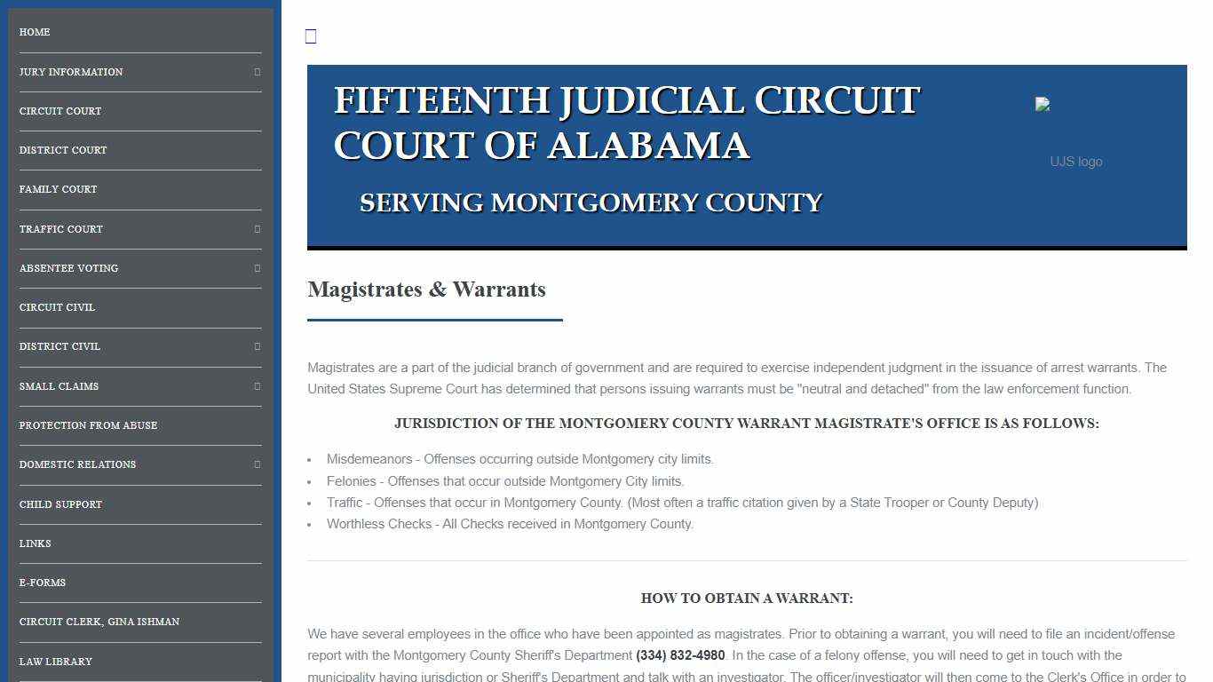 Montgomery County - Fifteenth Circuit Court of Alabama
