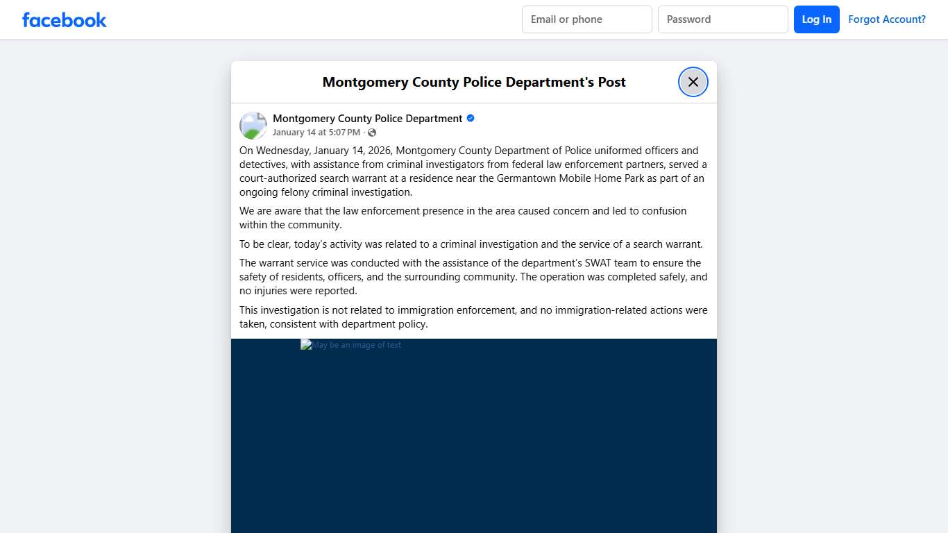 On Wednesday,... - Montgomery County Police Department Facebook